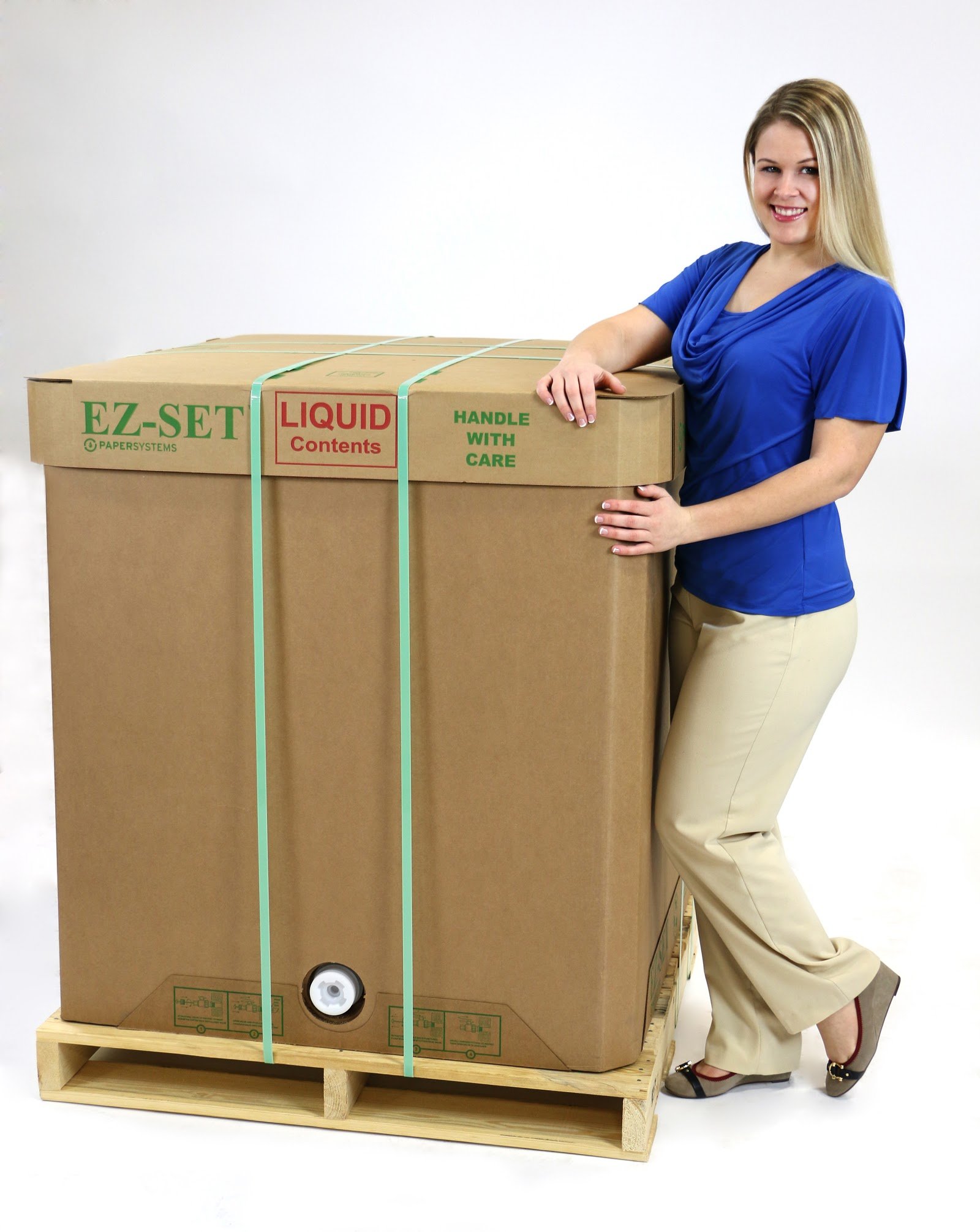 EZ-SET liquid bulk container ready to ship